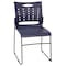 Flash Furniture 881 lb. Capacity Navy Sled Base Stack Chair RUT-2-NVY-BK-GG - alternate 8